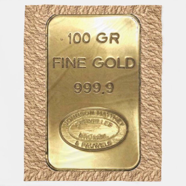 GOLD BAR FLEECE BLANKET (Front)