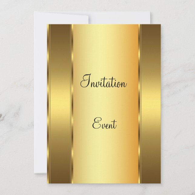 Gold bar Invitation (Front)
