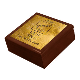 Gold Bar Jewelry Box