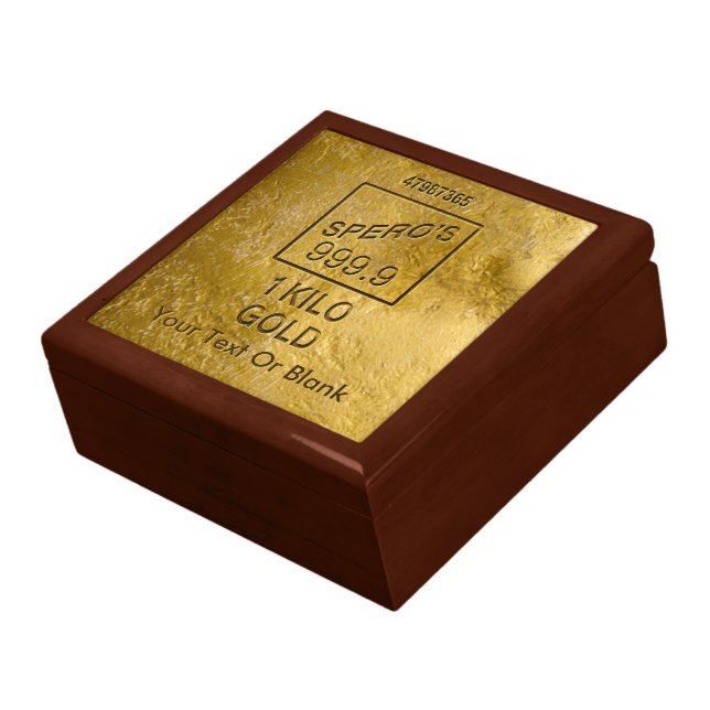 Gold Bar Jewelry Box (Side)