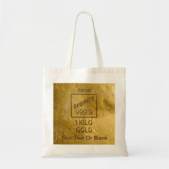 Gold Bar Tote Bag (Front)