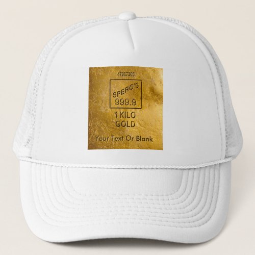 Gold Bar Trucker Hat