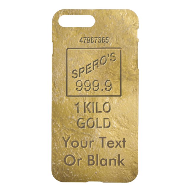 Gold Bar Uncommon iPhone Case (Back)