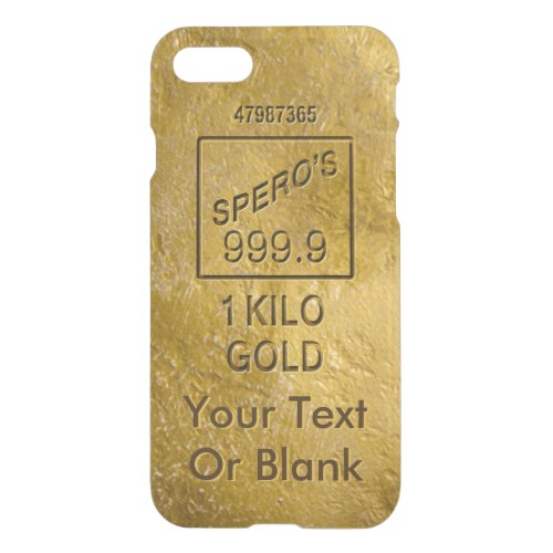 Gold Bar iPhone SE87 Case