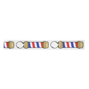 Gold Barber Pole Satin Ribbon