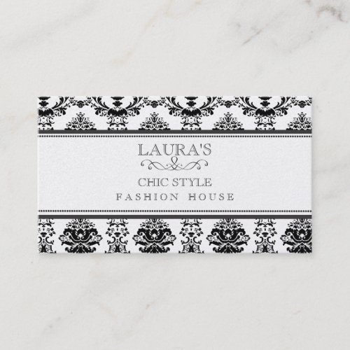 GOLD Baroque Elegant Chic Stylish Fashion Business Business Card Template