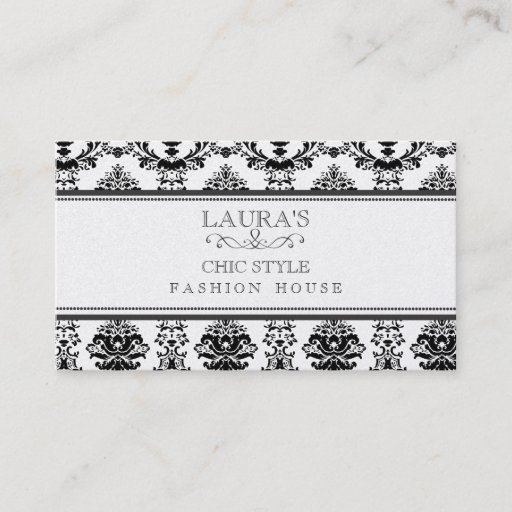Customizable GOLD Baroque Elegant Chic Stylish Fashion Business Business Card Template