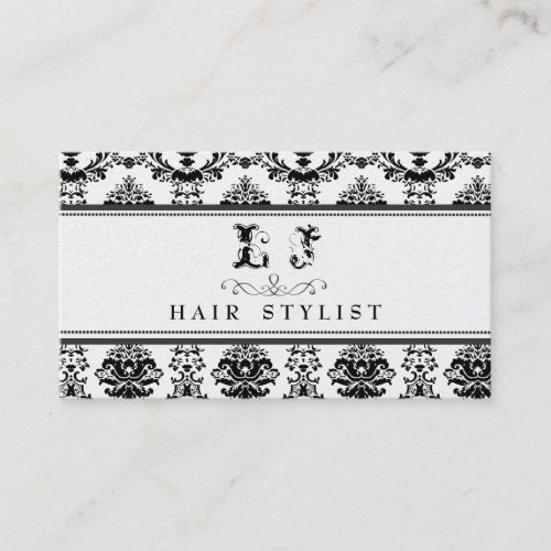 GOLD Baroque Elegant Hair Salon Business Card