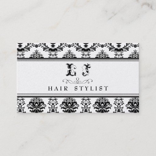 Customizable GOLD Baroque Elegant Hair Salon Business Card