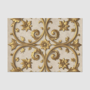 Gold Baroque Ornate Filigree Tissue Paper