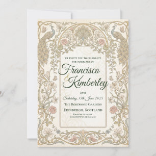 Gold Baroque Wedding Invitation