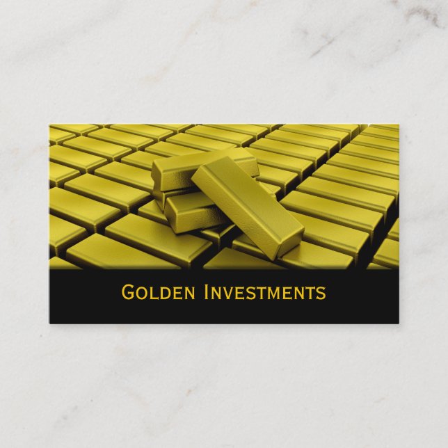 Gold Bars Business Card (Front)