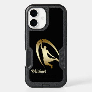 Gold Basketball Player iPhone 16 Case