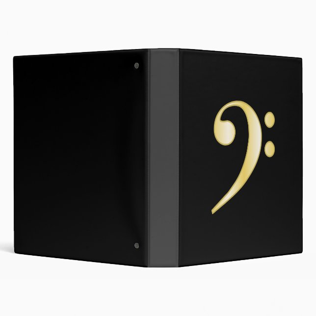 Gold Bass Clef Binder (Background)