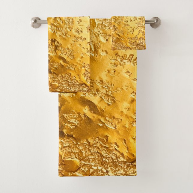 Gold Bath Towel Set (Insitu)