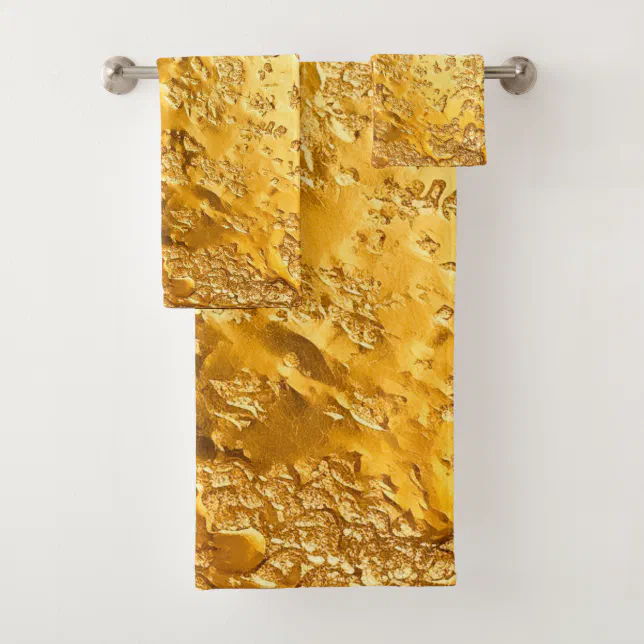 Gold Bath Towel Set Zazzle