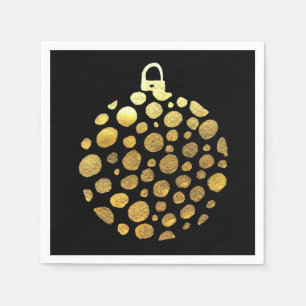 Gold bauble Christmas glam Napkins