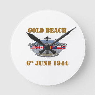 Gold Beach 6th June 1944 Round Clock