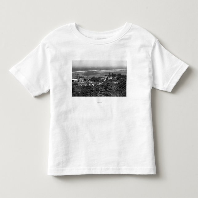 Gold Beach, Oregon Town View and Sunset Inn Toddler T-shirt (Front)