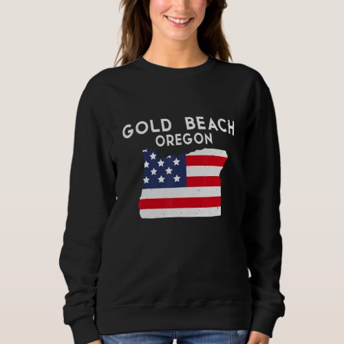 Gold Beach Oregon USA State America Travel Oregoni Sweatshirt