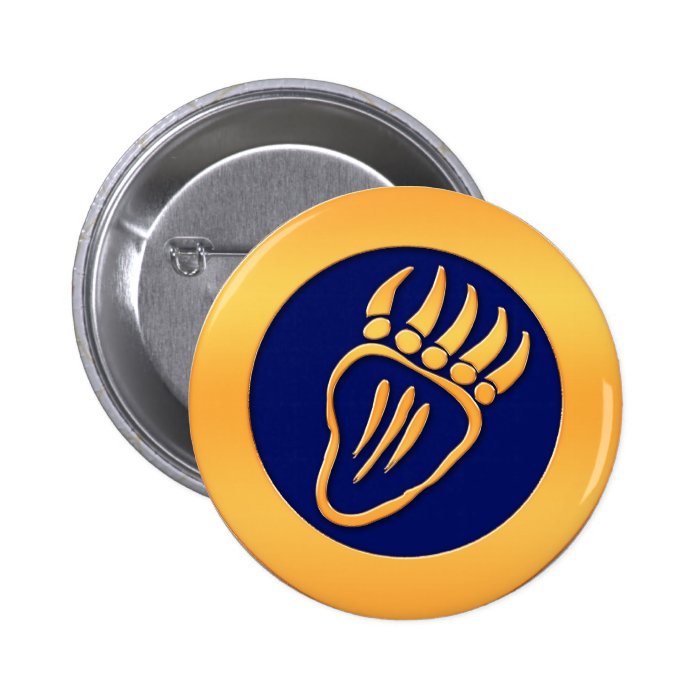 Gold Bear Claws Button