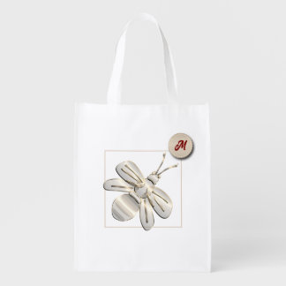 Gold Bee Gift Grocery Bag