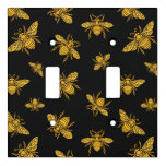 Gold Bees Light Switch Cover at Zazzle