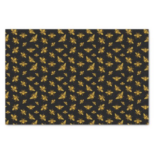 Gold Bees Tissue Paper