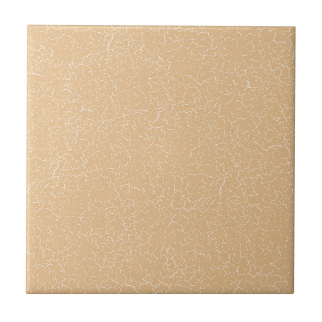 Gold Beige Crackle Glaze Solid Colour Tile (Front)