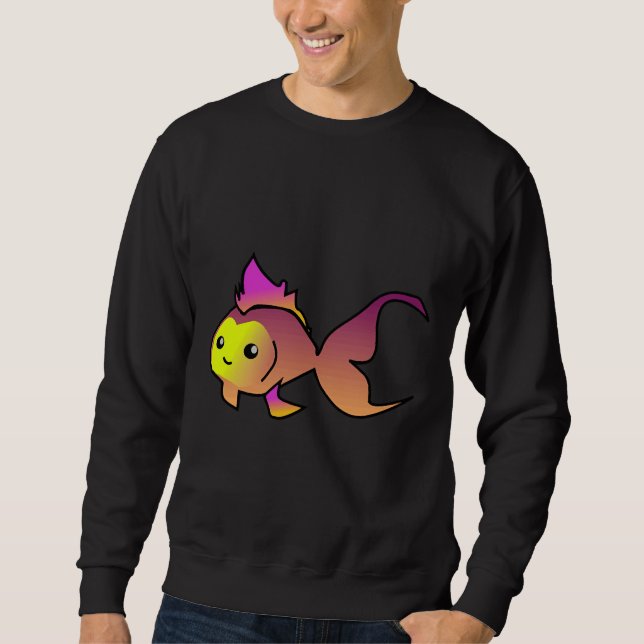 Gold Beige Fish Fulfills Desires Fish Of My Dreams Sweatshirt (Front)