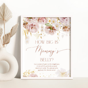 Gold beige garden how big is mommy's belly game poster