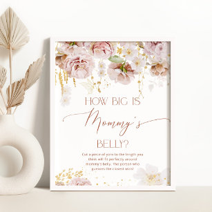 Gold beige garden how big is mummy's belly game poster