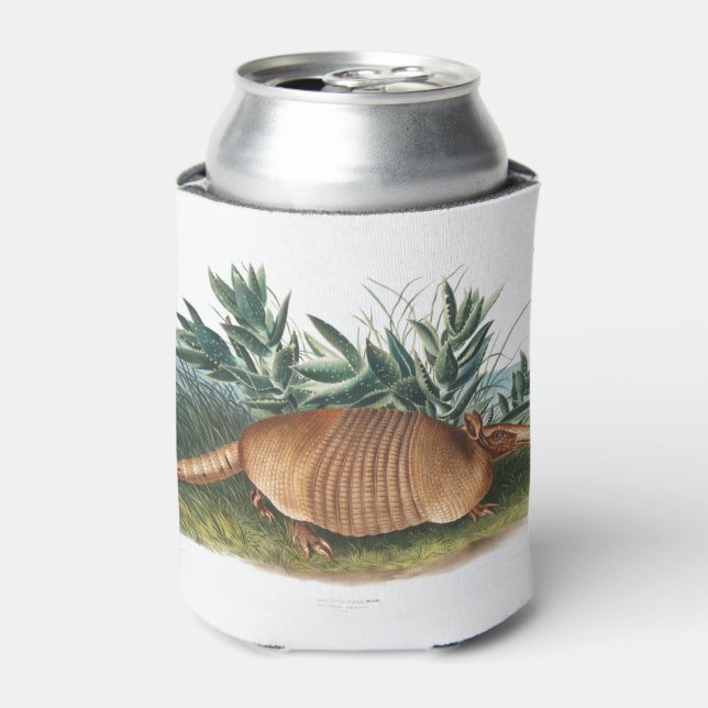 Gold Beige Nine-banded Armadillo Can Cooler (Can Front)