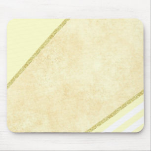 Gold Beige Stripe Mouse Pad! Pad