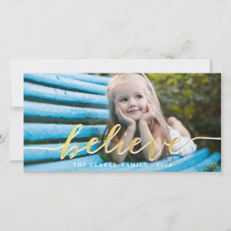 Gold Believe | 2014 Holiday Photo Card