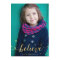 Gold Believe Handwriting | Holiday Photo Card