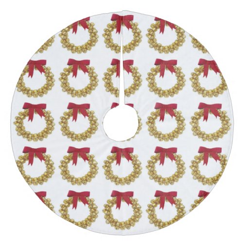 Gold Bells Wreath Tree Skirt