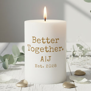 Gold Better Together Year Established Candle