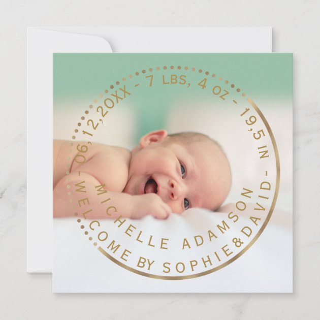 birth announcement keepsake