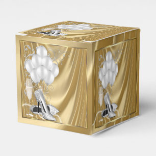 Gold Birthday Party Favor Boxes