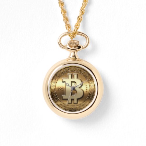 Gold Bitcoin Logo Symbol Cryptocurrency Watch