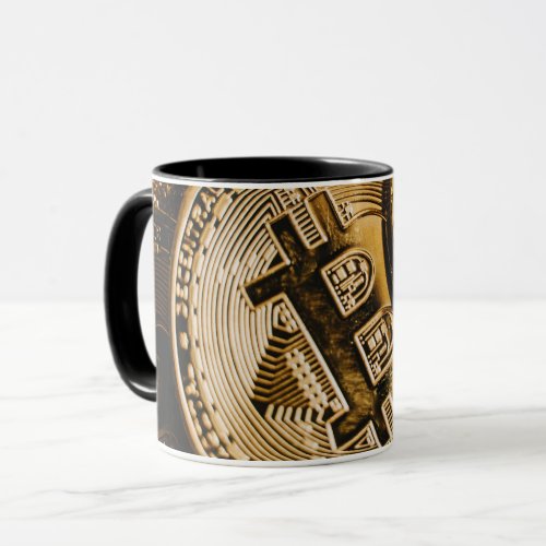 Gold Bitcoin   Mug