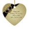 Gold Black 50th Wedding Anniversary Ornament