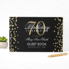Gold Black 70th Birthday Party Glitter Confetti