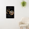 Gold Black 80th Birthday Party Welcome Sign Board