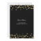 Gold Black 80th Birthday Save Date Confetti