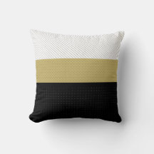 Gold, Black and White Striped