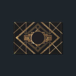 gold, black,art deco, metallic,pattern,vintage,chi canvas print<br><div class="desc">gold,  black, art deco,  metallic, pattern, vintage, chic, elegant, modern, trendy</div>