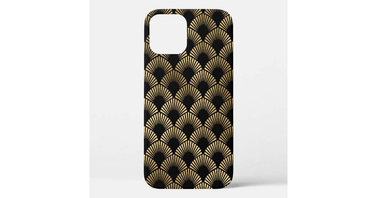 iPhone 13 Pro Max Louisville Pattern Phone Cover Black Retro Vintage Case