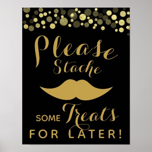 GOLD  BLACK candy bar sweet bar PARTY SIGn